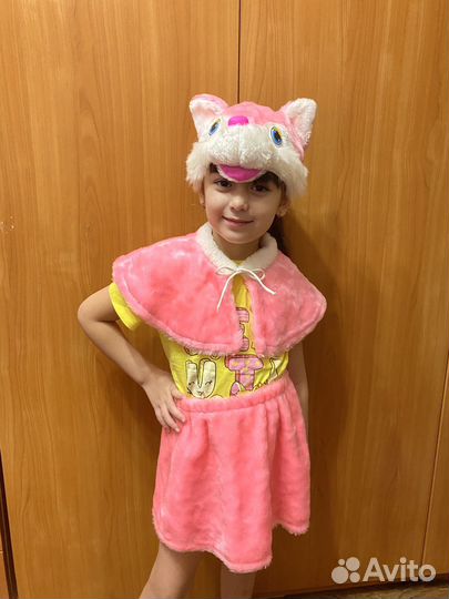 Новогодний костюм для девочки кошечка