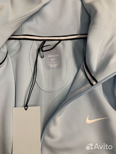 Nike tech fleece nocta голубая