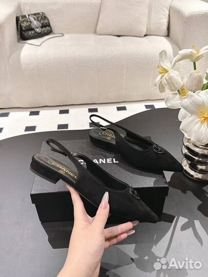 Женские туфли chanel Slingback