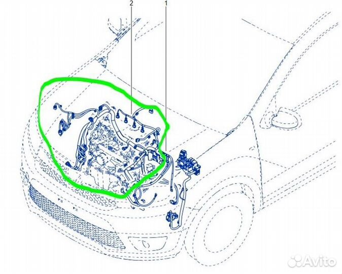 Проводка моторного отсека Renault Logan Sandero Ii