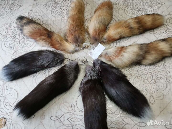 Хвост белки, хвосты, белка лисы чернобурки