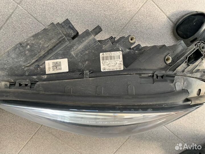 Фара правая левая Mercedes W222 одна линза