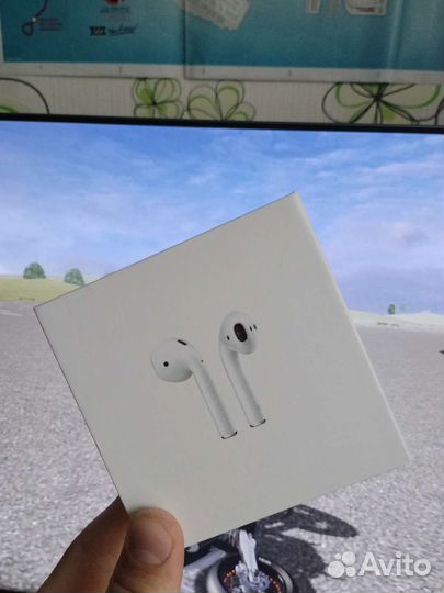 Беспроводные наушники apple airpods 2 luxe