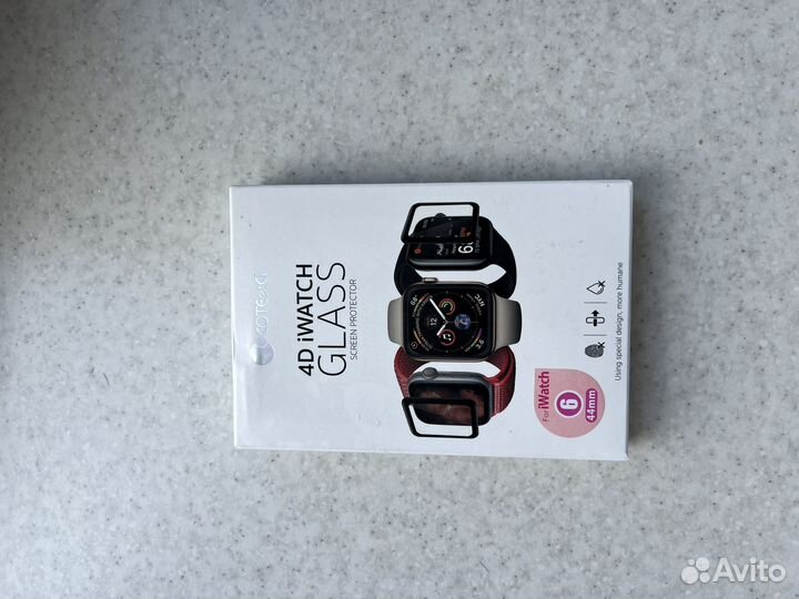 Стекло на apple watch 44mm 4D