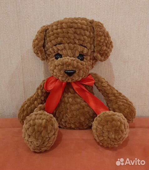 Плюшевая вязаная игрушка 