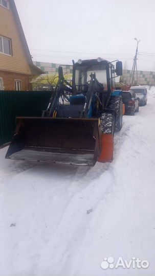 Вспашка плугом мтз 82 и минитрактор