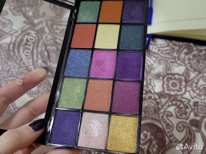 Палетка теней revolution reloaded passion f/colour