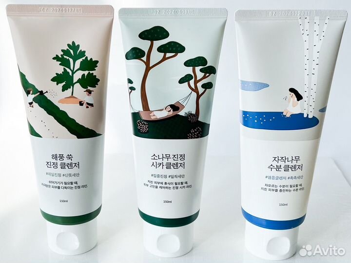 Пенка для проблемной кожи Round Lab Pine Cica