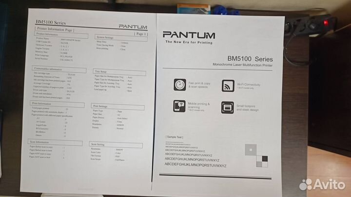 Мфу Pantum BM5100ADN