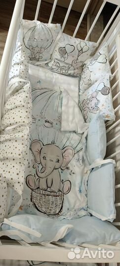 Бортики подушки в детскую кроватку