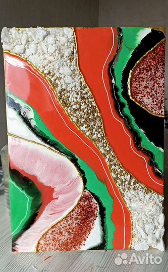 Картина из эпоксидной смолы на заказ