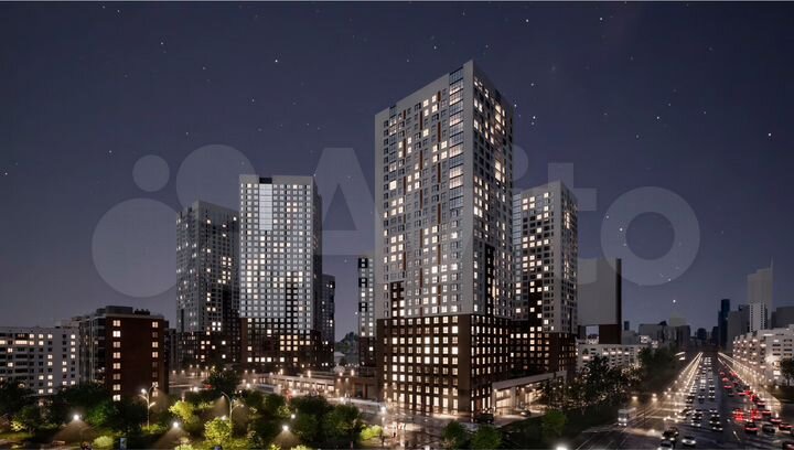 2-к. квартира, 59,1 м², 26/32 эт.