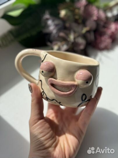 Кружка керамическая ручная работа