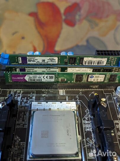 Материнская плата AM3 + с процессором и памятью