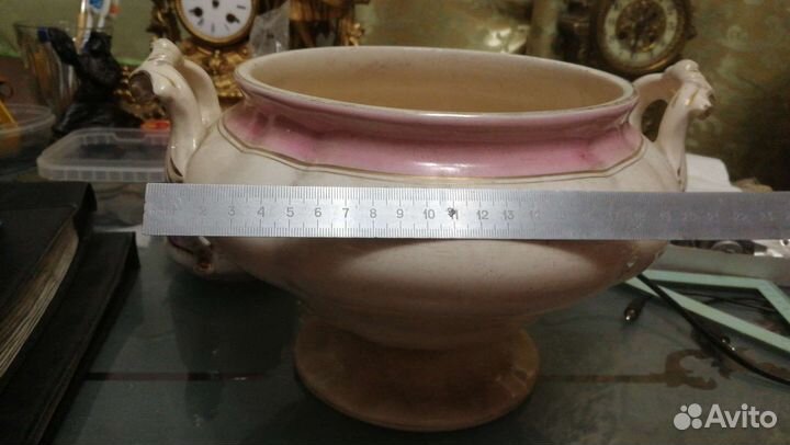 Супница фарфор старинная