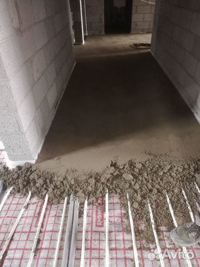 Стяжка пола, демонтаж,монтаж напольного покрытия