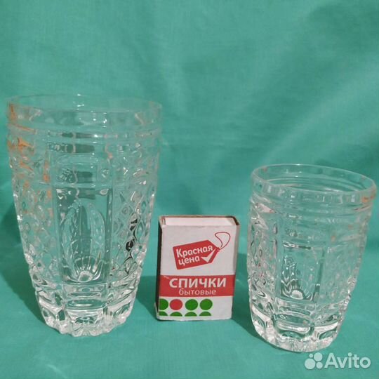 Стопки, рюмки, стаканы хрустальные СССР