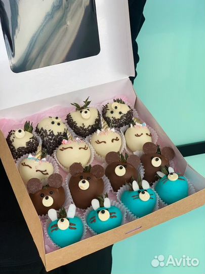 Детские наборы клубники в шоколаде