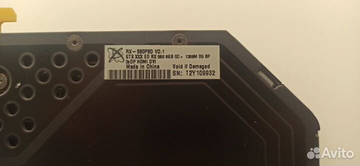 Мощная видеокарта Xfx rx 580 8gb