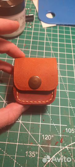 Чехол для airpods из натуральной кожи