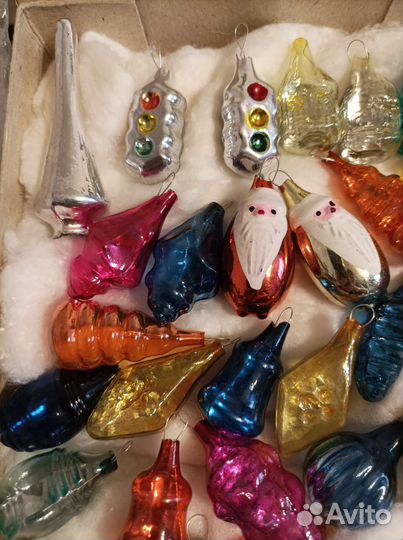 Набор елочных игрушек СССР малютка