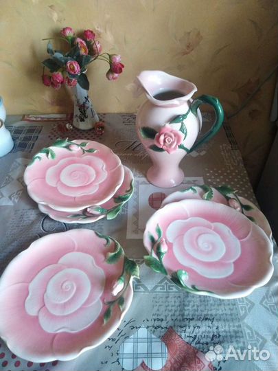 Ваза цветное стекло СССР