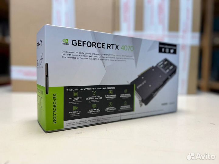 Новые PNY GeForce RTX 4070 12G dual fan