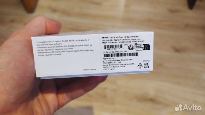 Наушники Apple AirPods 3 (3го поколения) оригинал