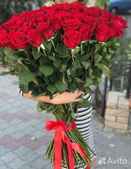 Букет роз 101 роза 51 роза