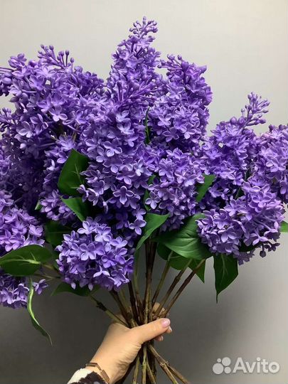 Искусственные цветы сирень чудоцв силикон приехала