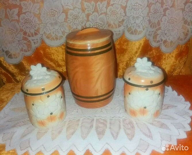 Набор для сыпучих продуктов и керамический