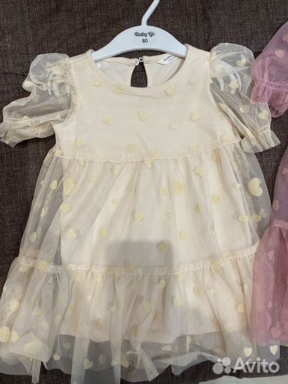 Платье для двойни 80 размер