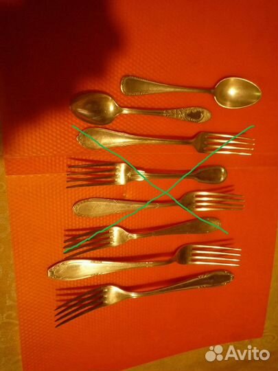 Мельхиоровые вилки и чайные ложки. Пересортица