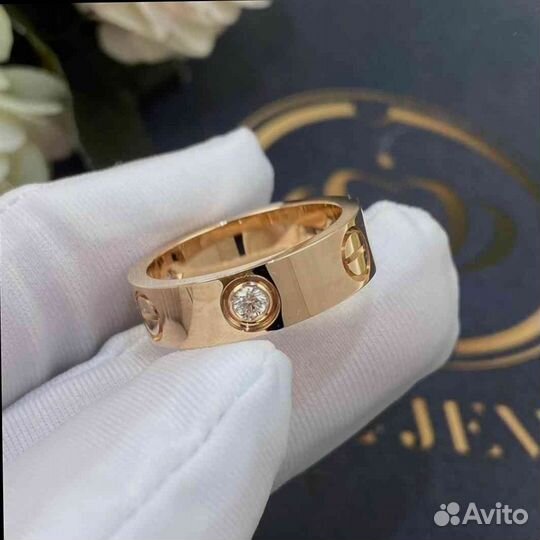 Кольцо Cartier Love, 3 бриллианта 0,13ct