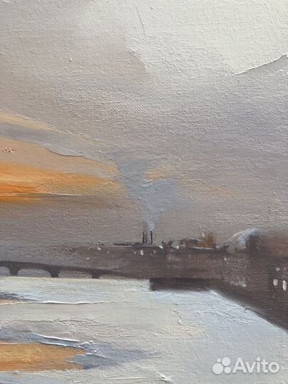 Картина зимний Петербург современная