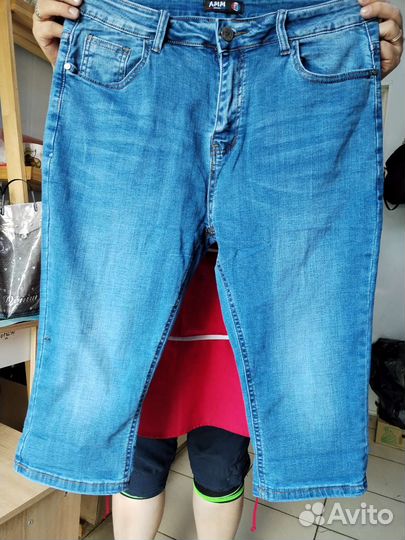 Бриджи джинсовые