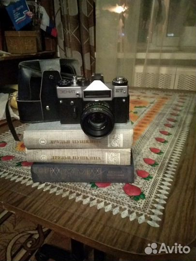 Фотоаппарат,зенит-е,с,объективом,гелиус,сфотовспыш