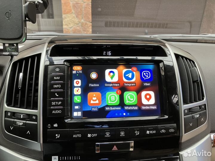CarPlay и Android Auto для Toyota Land Cruiser 200