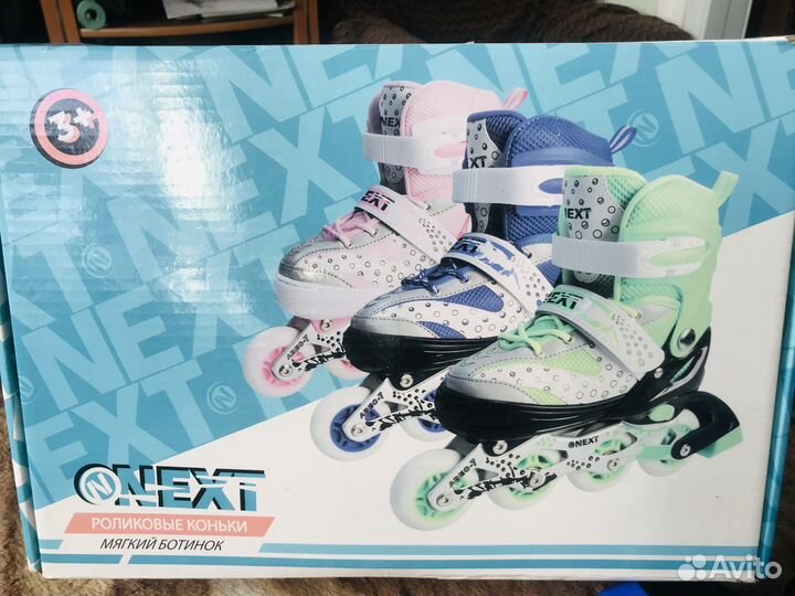 Роликовые коньки детские раздвижные