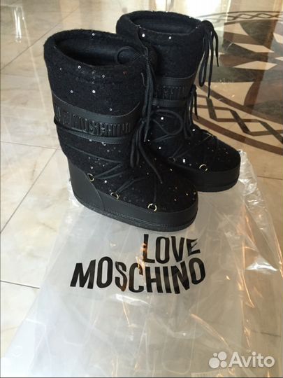 Moschino сапоги луноходы новые оригинал 35/36/37