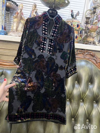 Платье бархат велюр Италия