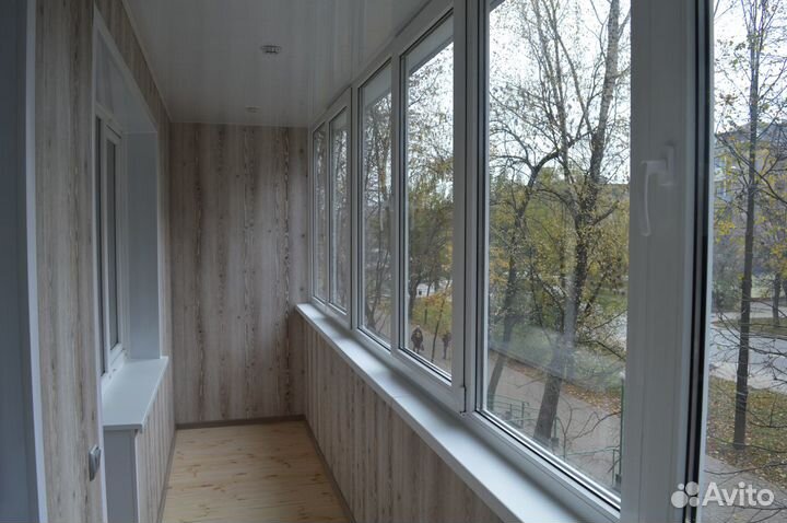 Остекление и отделка балконов. Окна пвх. Ремонт