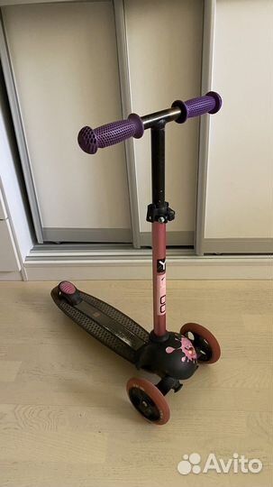 Самокат 3-колесный для девочки