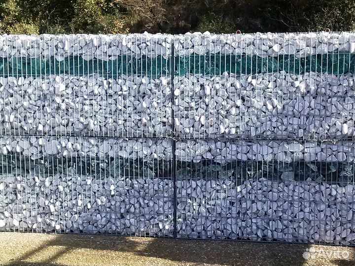 Забор из габионов