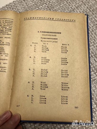 Словарь немецких слов 1962 года издания