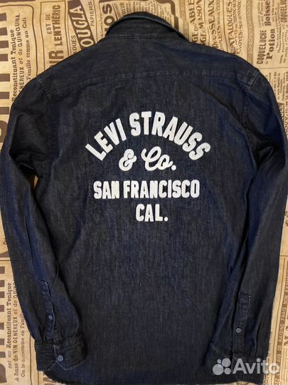 Джинсовая рубашка мужская levis