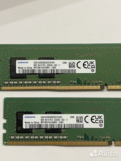 Оперативная память samsung ddr4 16 gb (8х2) 3200