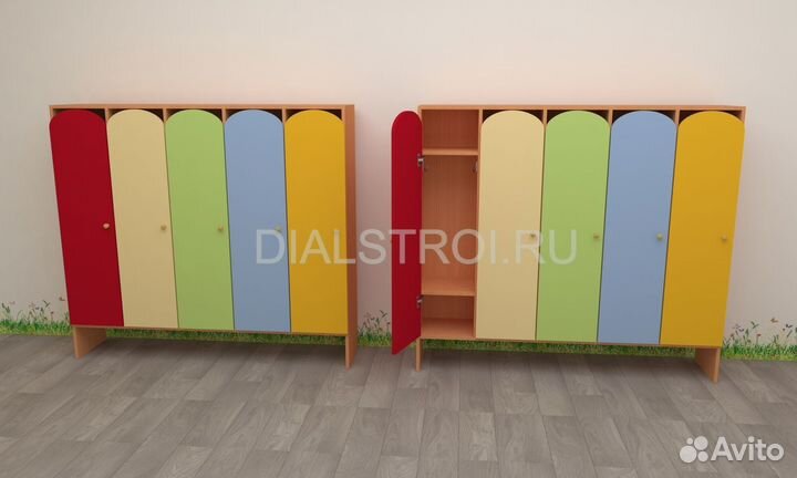 Шкафчики для раздевалки детские