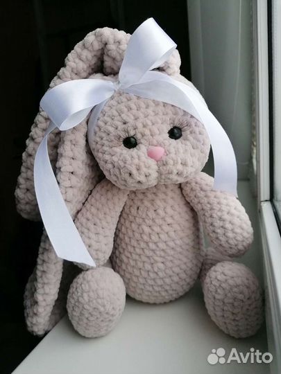 Плюшевый заяц ручной работы