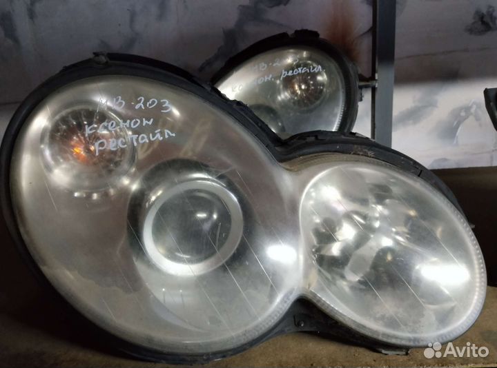 Фары мерседес 203.ксенон, рестайлинг